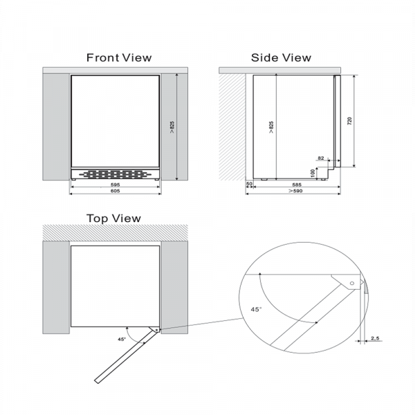 CM Built-In Under Counter Beverages Cooler CM Built-In Under Counter Beverages Cooler