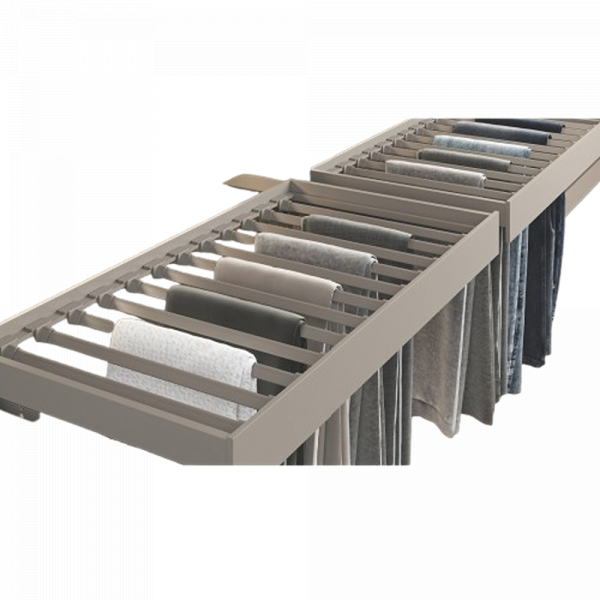 Elite Classic and Modern Trousers Rack Elegant Hardware Wardrobe Storage Solution - Venus Series