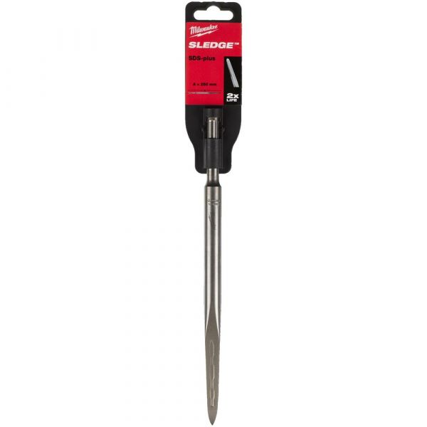 Milwaukee SDS-Plus, Sledge Self Sharpening Pointed Chisel 250mm