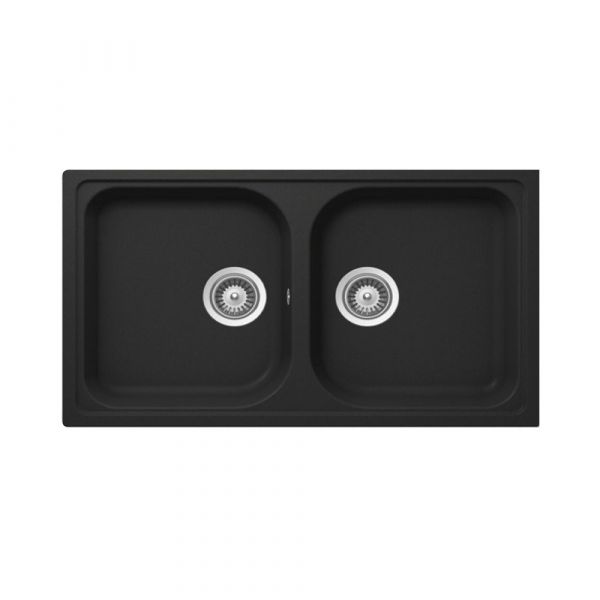 CM COLORADO 86 X 50 2V DB Nero Ossidiana Sink CM COLORADO 86 X 50 2V DB Nero Ossidiana Sink