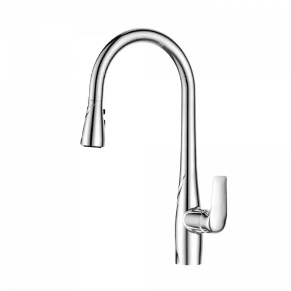 CM GH-6063-ZN Mixer with Spring and Pull-Out Nozzle