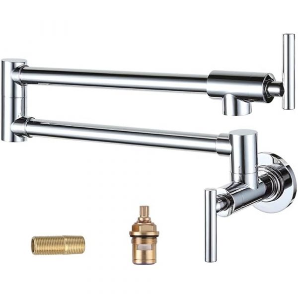 CM RC0701-S Brushed Nickel Wall Mounted Pot Mixer Fixed Spout CM RC0701-S Brushed Nickel Wall Mounted Pot Mixer Fixed Spout