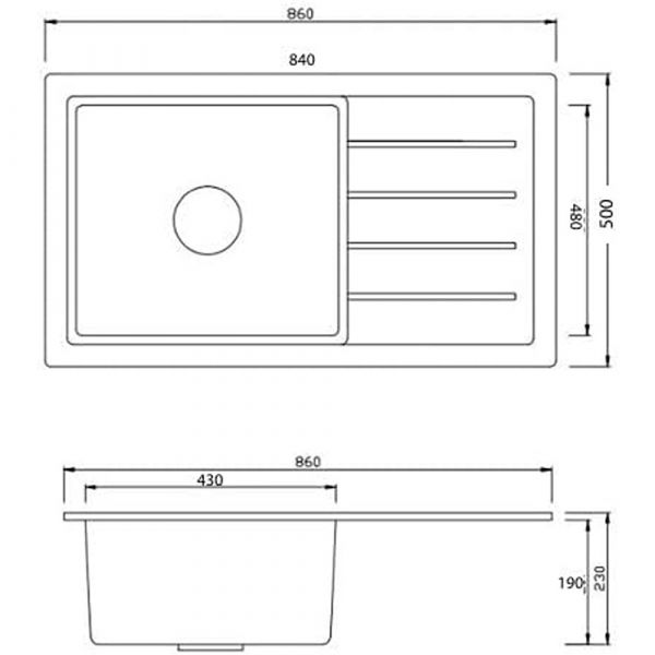 Elite Granite Sink ADL