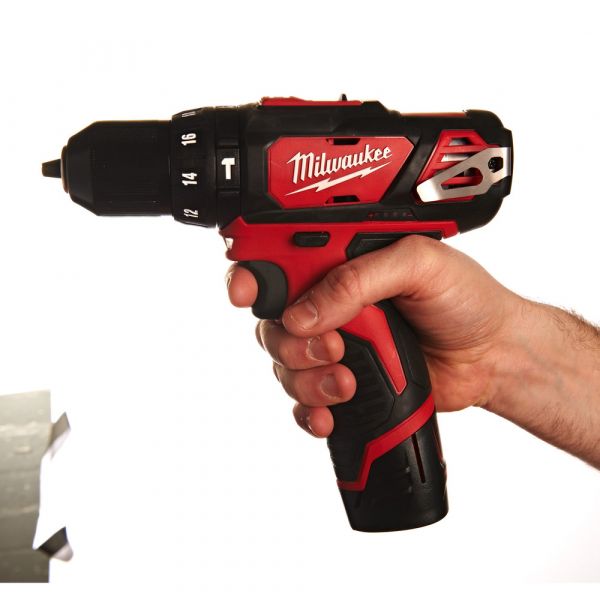 Milwaukee M12 BPD-202C Subcompact Cordless Impact Drill in Transport Case (2x 2.0Ah battery + charger)