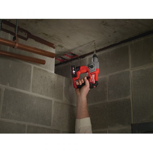 Milwaukee M12 CH-402X Fuel Cordless Hammer Drill with SDS-Plus in HD Box (2x 4.0Ah battery + charger)