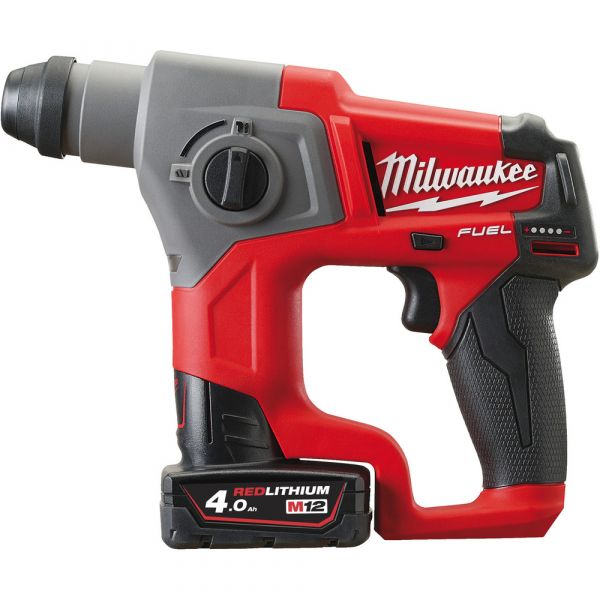 Milwaukee M12 CH-402X Fuel Cordless Hammer Drill with SDS-Plus in HD Box (2x 4.0Ah battery + charger)
