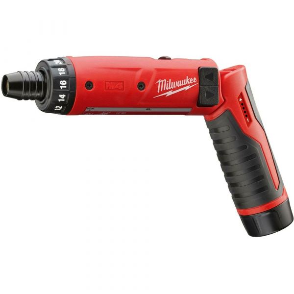 Milwaukee D-202B M4 Inline Cordless Screwdriver (2x 2.0Ah battery + charger)