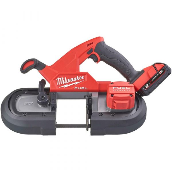 Milwaukee M18 FBS85-202C Fuel Compact Cordless Band Saw in Transport Case (2x 2.0Ah battery + charger)