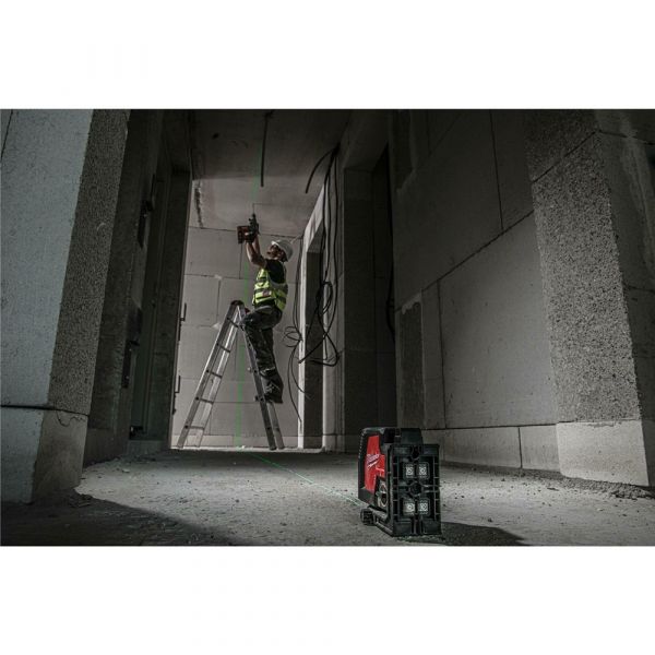 Milwaukee L4 CLL-301C Cross Line Laser Green USB Rechargeable