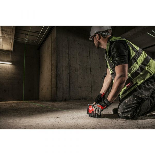 Milwaukee L4 CLL-301C Cross Line Laser Green USB Rechargeable