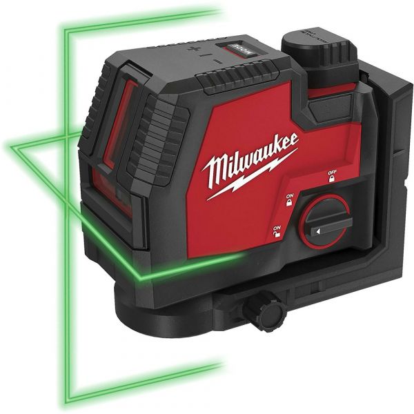 Milwaukee L4 CLL-301C Cross Line Laser Green USB Rechargeable