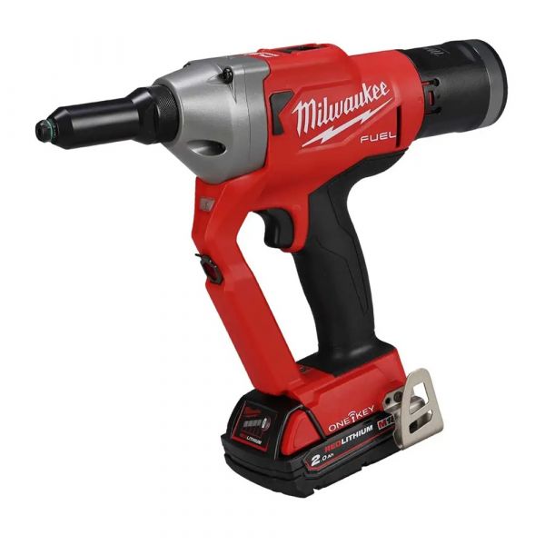 Milwaukee M18ONEFPRT-202X 18V Fuel™ ONE-KEY™ Rivet Tool with 2 x 2.0Ah Batteries