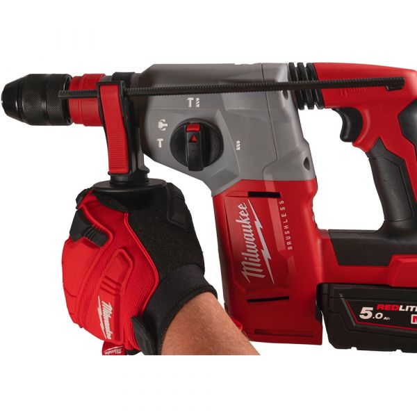 Milwaukee M18 BLHX-502X Brushless Cordless Combi Hammer SDS-Plus FIXTEC with 4 Positions in HD Box (2x 5.0Ah battery + charger)
