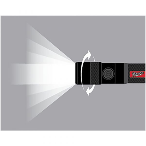 Milwaukee L4 TMLED-301 USB Rechargeable Torch with Rotary Focus 1100 Lumens (integrated 3.0Ah battery)