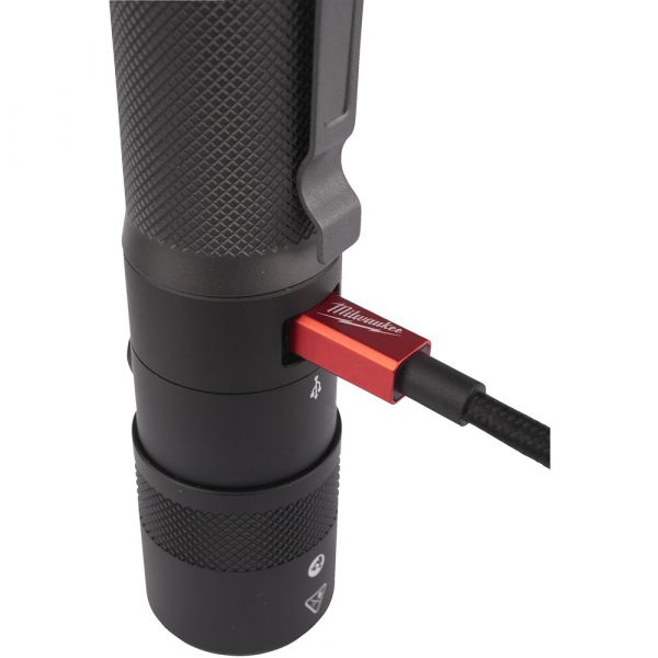Milwaukee L4 TMLED-301 USB Rechargeable Torch with Rotary Focus 1100 Lumens (integrated 3.0Ah battery)