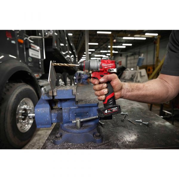 Milwaukee M12 FPD2-402X Fuel Cordless Impact Drill in HD Box (2x 4.0Ah battery+charger)