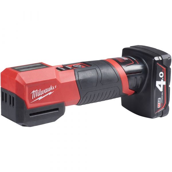 Milwaukee M12 CML-401 Cordless Lamp with Adjustable Colour Temperature (1x 4.0Ah battery + charger)
