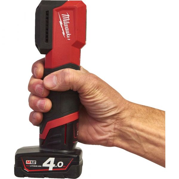 Milwaukee M12 CML-401 Cordless Lamp with Adjustable Colour Temperature (1x 4.0Ah battery + charger)