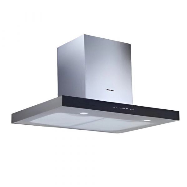 Baumatic Midnight Series Wall-Mounted Hood Black Glass & Steel