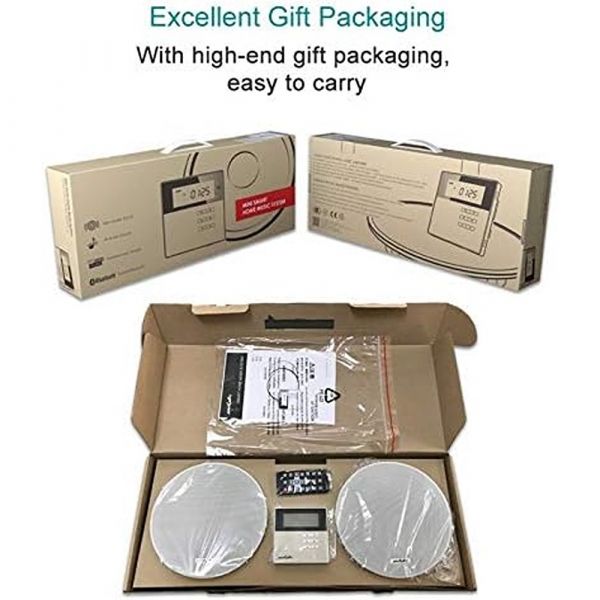 DSPPA 2x10W Mini Music Amplifier with 2 Speakers（1 DM835 + 2 pcs of DSP5011L）