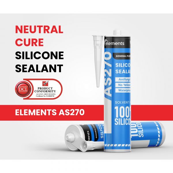 Elements - AS270 Economical Acetic Cure Silicone Sealant