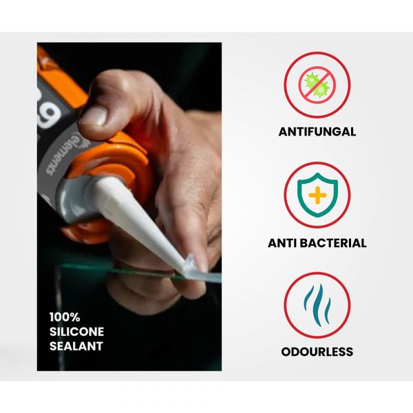 Elements - Low Modulus Neutral Cure Silicone Sealant Translucent 280ml Cartridge