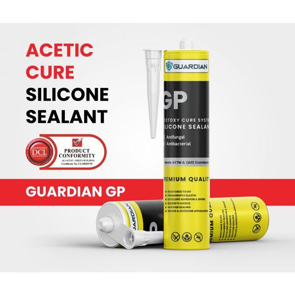Guardian - GP Premium Grade Clear Silicone Sealant 280ml Cartridge