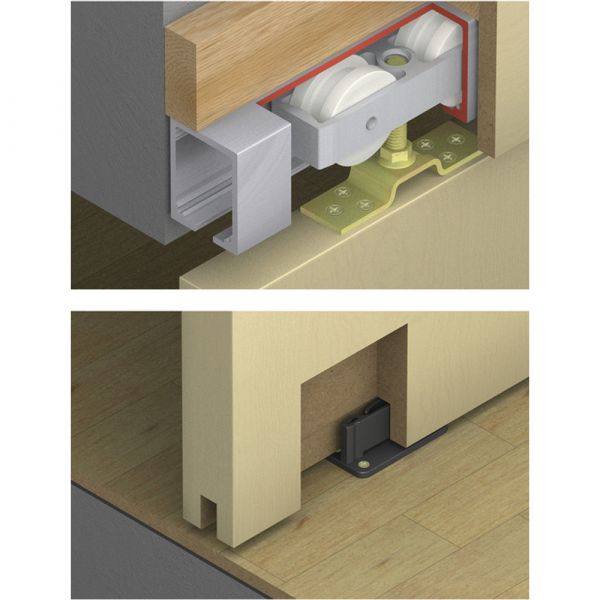 Hawa - Junior 250A Hardware System for Wooden Sliding Doors
