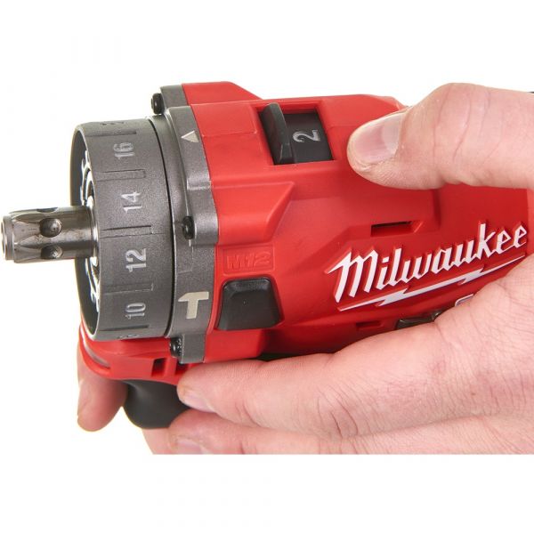 Milwaukee M12 FPDXKIT-202X Subcompact Cordless Impact Drill with Interchangeable Head in HD Box (2x 2.0Ah battery + charger)