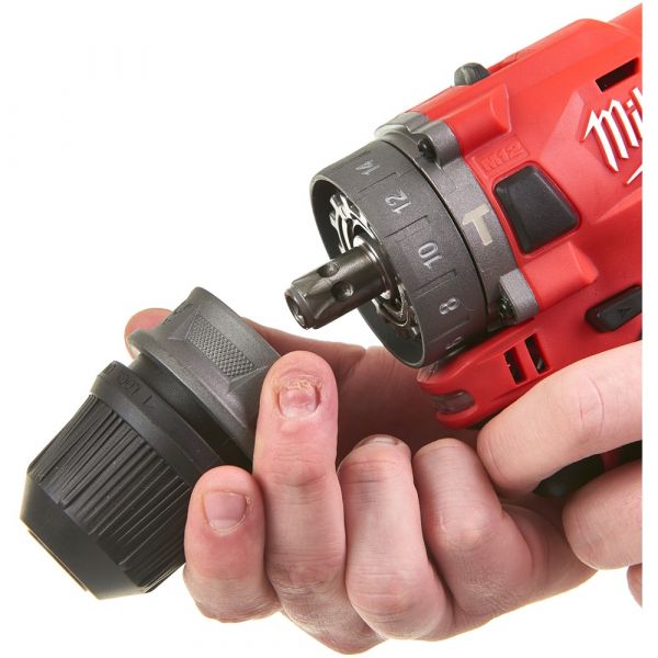 Milwaukee M12 FPDXKIT-202X Subcompact Cordless Impact Drill with Interchangeable Head in HD Box (2x 2.0Ah battery + charger)