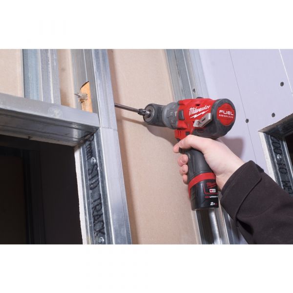 Milwaukee M12 FPDXKIT-202X Subcompact Cordless Impact Drill with Interchangeable Head in HD Box (2x 2.0Ah battery + charger)