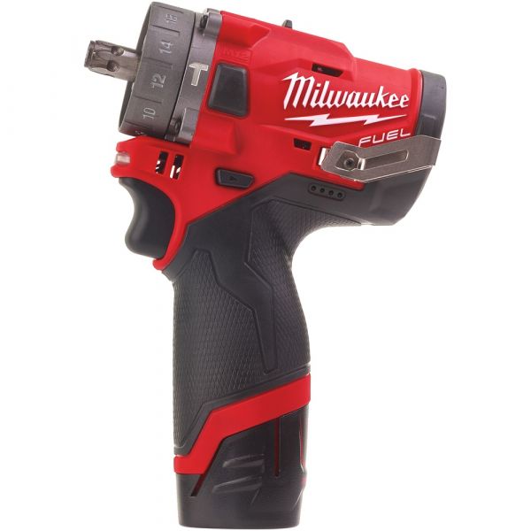 Milwaukee M12 FPDXKIT-202X Subcompact Cordless Impact Drill with Interchangeable Head in HD Box (2x 2.0Ah battery + charger)