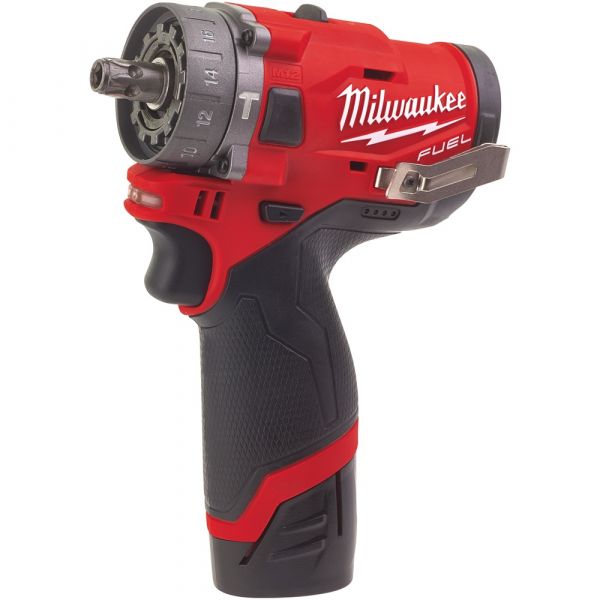 Milwaukee M12 FPDXKIT-202X Subcompact Cordless Impact Drill with Interchangeable Head in HD Box (2x 2.0Ah battery + charger)