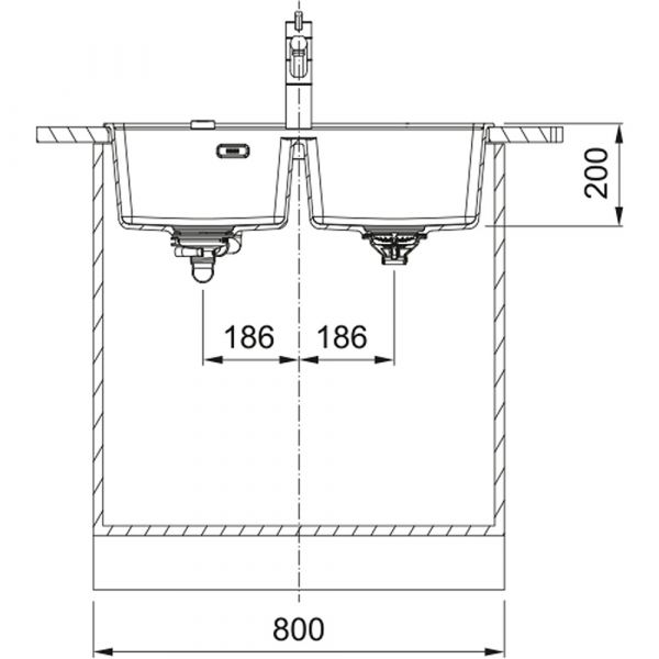 Franke Maris MRG 620-35-351 2 Bowl Sink