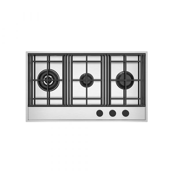 Barazza Lab Evolution Stainless Steel Hob Flush/Built-In 90 cm + Double Crown