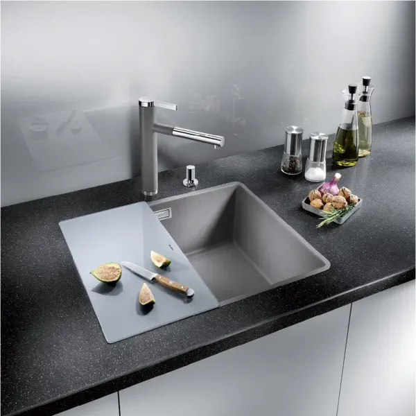 Blanco Chopping Board for Kitchen Sink, Silver Glass