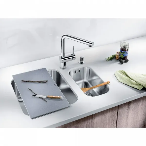 Blanco Chopping Board for Kitchen Sink, Silver Glass