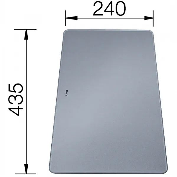 Blanco Chopping Board for Kitchen Sink, Silver Glass