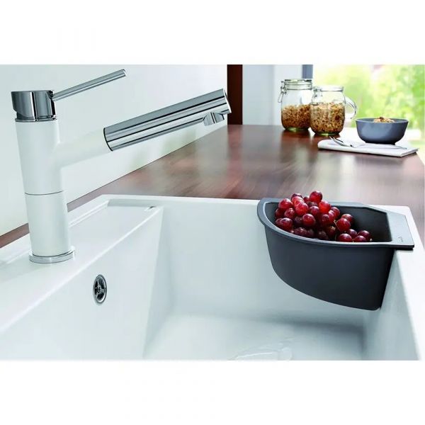 Blanco Corner- Caddy Strainer/ Colander 215x215mm | Black