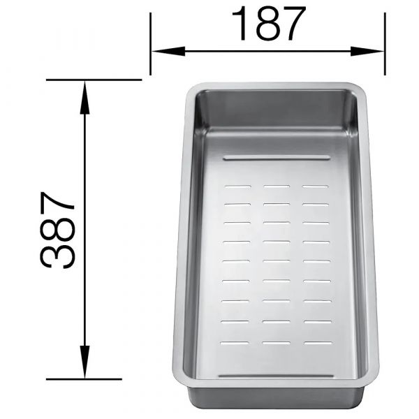 Blanco Colander for Divon II and Etagon Sinks Stainless Steel