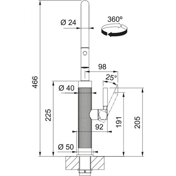 Franke Mythos Masterpiece J Pull Down Spray