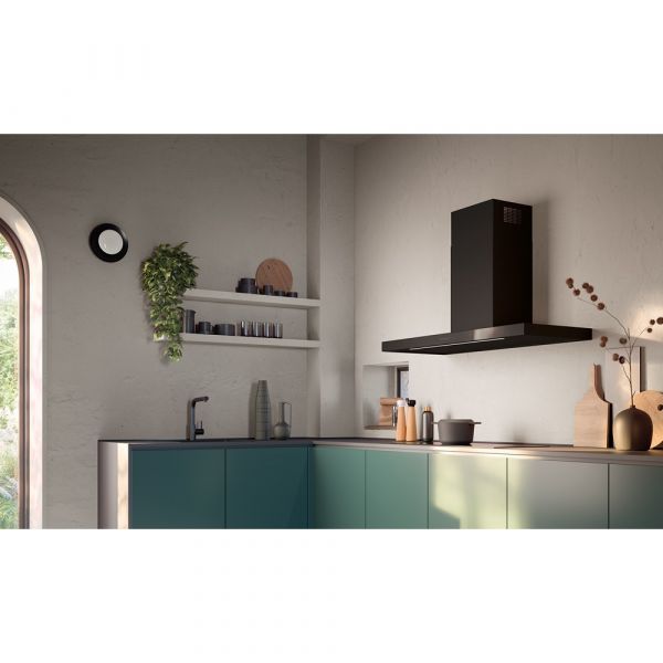 Falmec Plane Black Design Wall/Island Hood