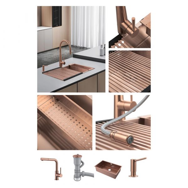 Carysil Metallica 50 Copper PVD Sink