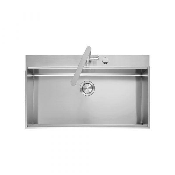 Barazza B-Free Stainless-Steel Sink 86x51 1 Bowl with Lowering and Drain Cover