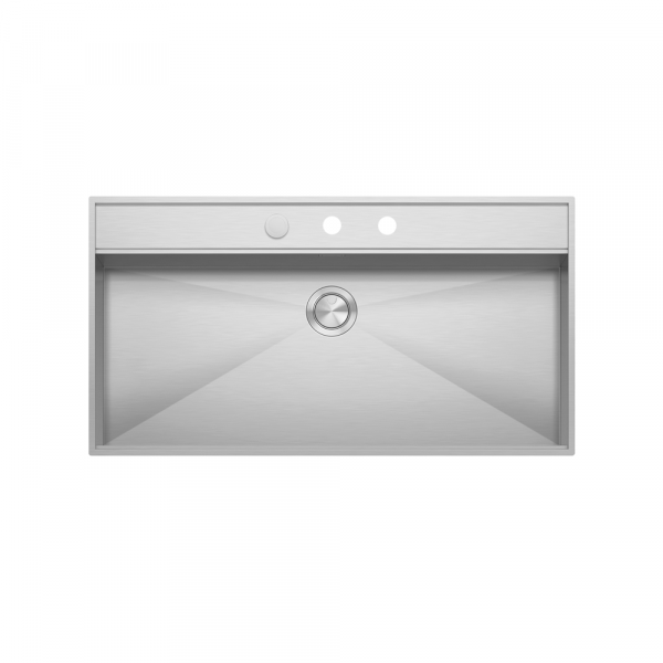 Barazza Flexi Stainless Steel Sink Flush/Built-In with Smart Pop-Up Plug