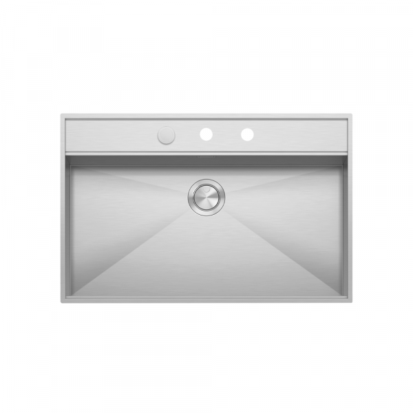Barazza Flexi Stainless Steel Sink Flush/Built-In with Smart Pop-Up Plug