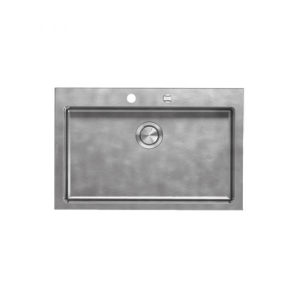 Barazza Unique Vintage Stainless Steel Sink Built-In 79x51 cm