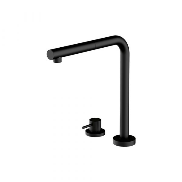 Barazza Soul Mixer Tap with Remote Control and Extractable Shower Black