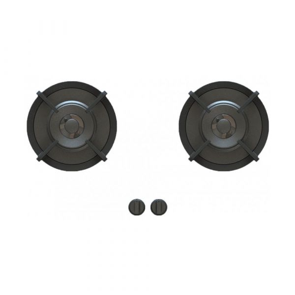 Pitt Cooking 2-Pitts Gas Hob Professional Brass