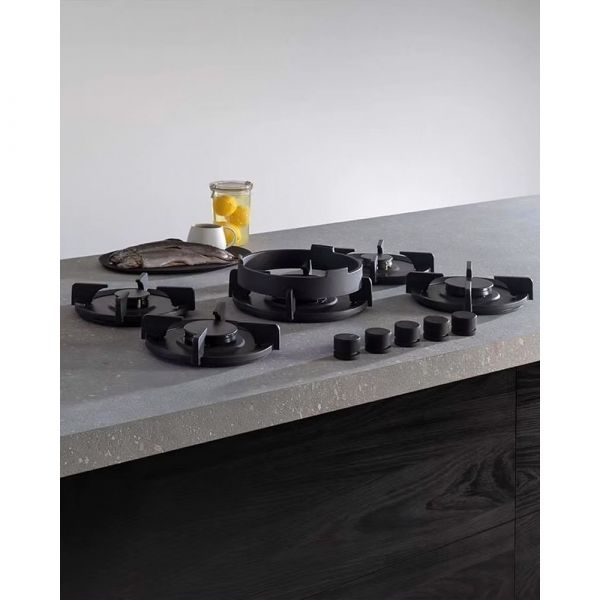 Pitt Cooking 5-Pitts Gas Hob Professional Brass